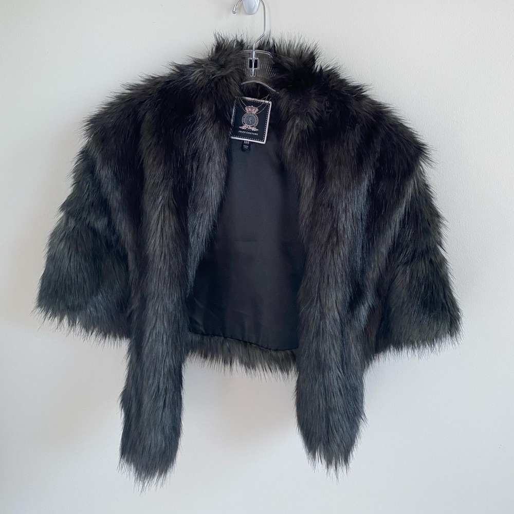Juicy Couture Faux-Fur Cape